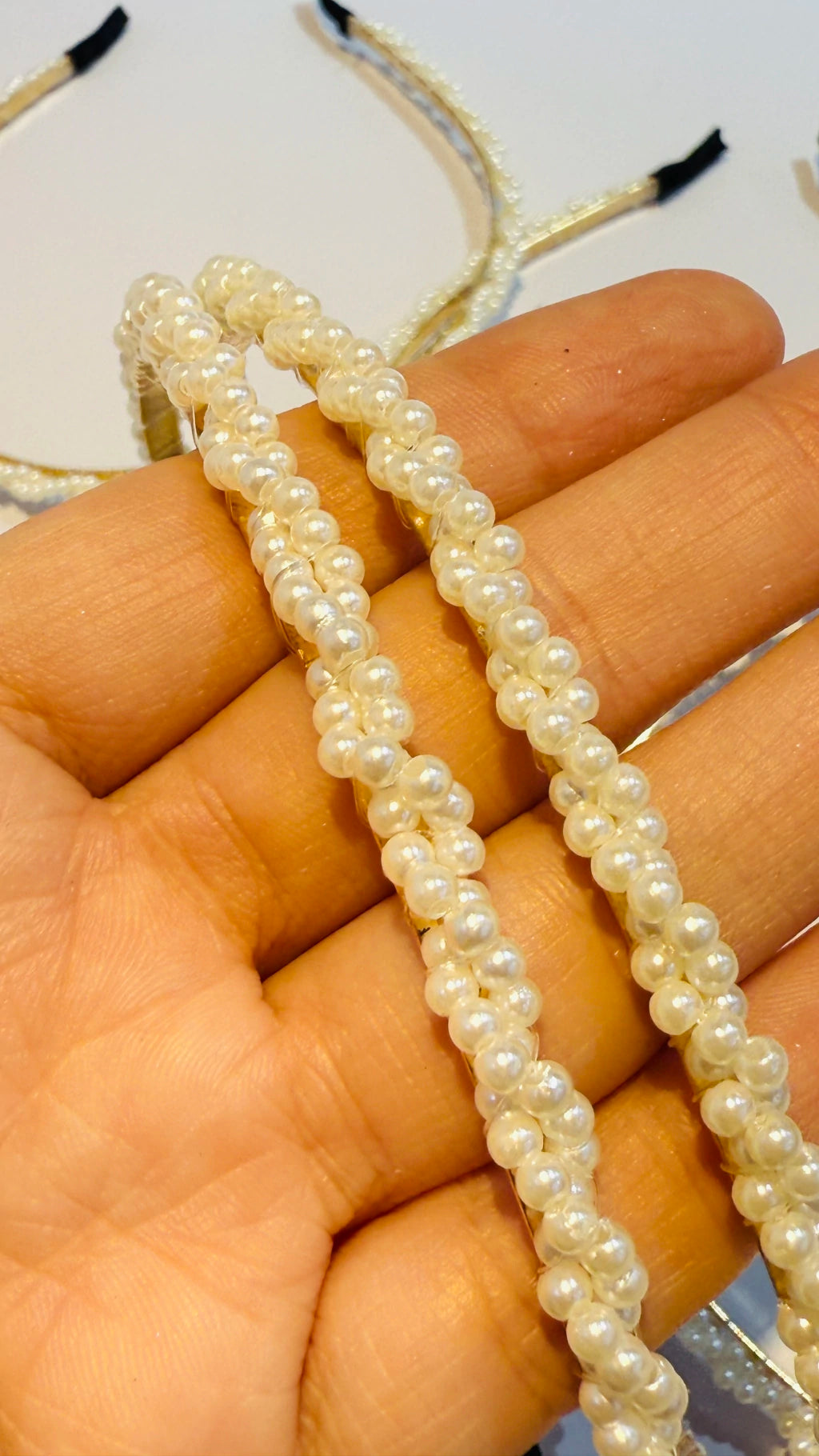 VINCHA PERLA TRENZA