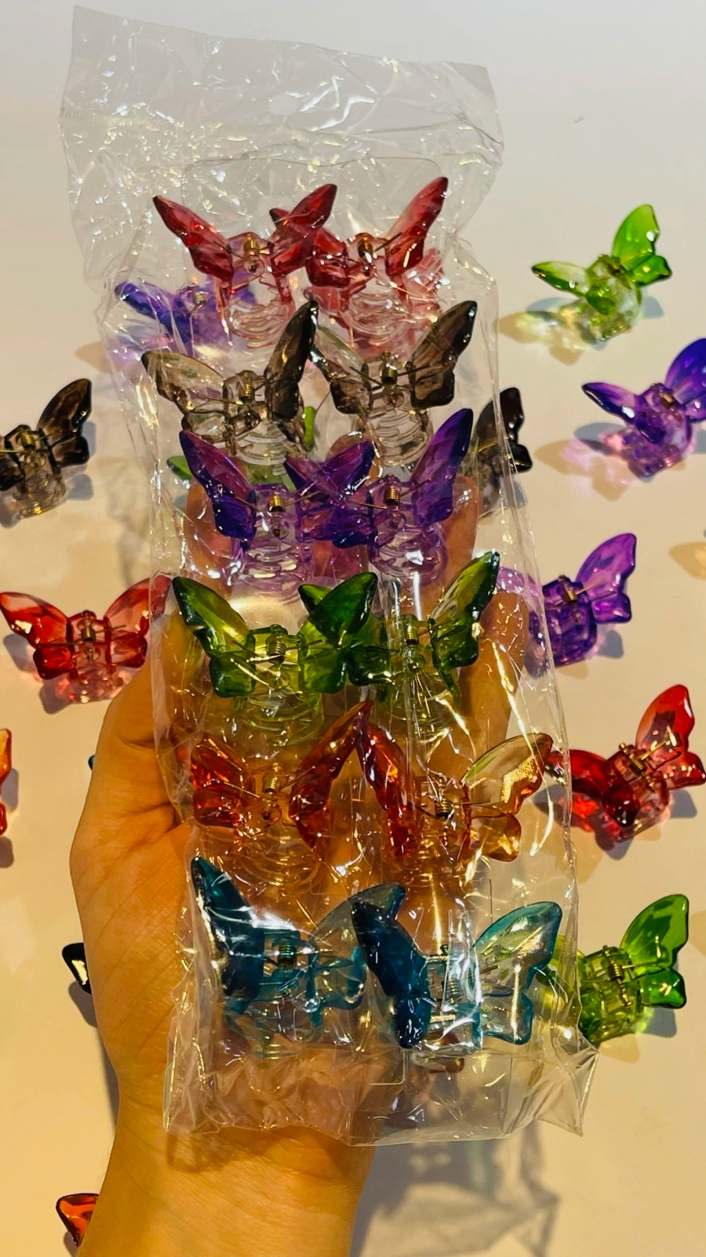 CAIMÁN MINI MARIPOSA TRASLÚCIDO X 12 UND (4)