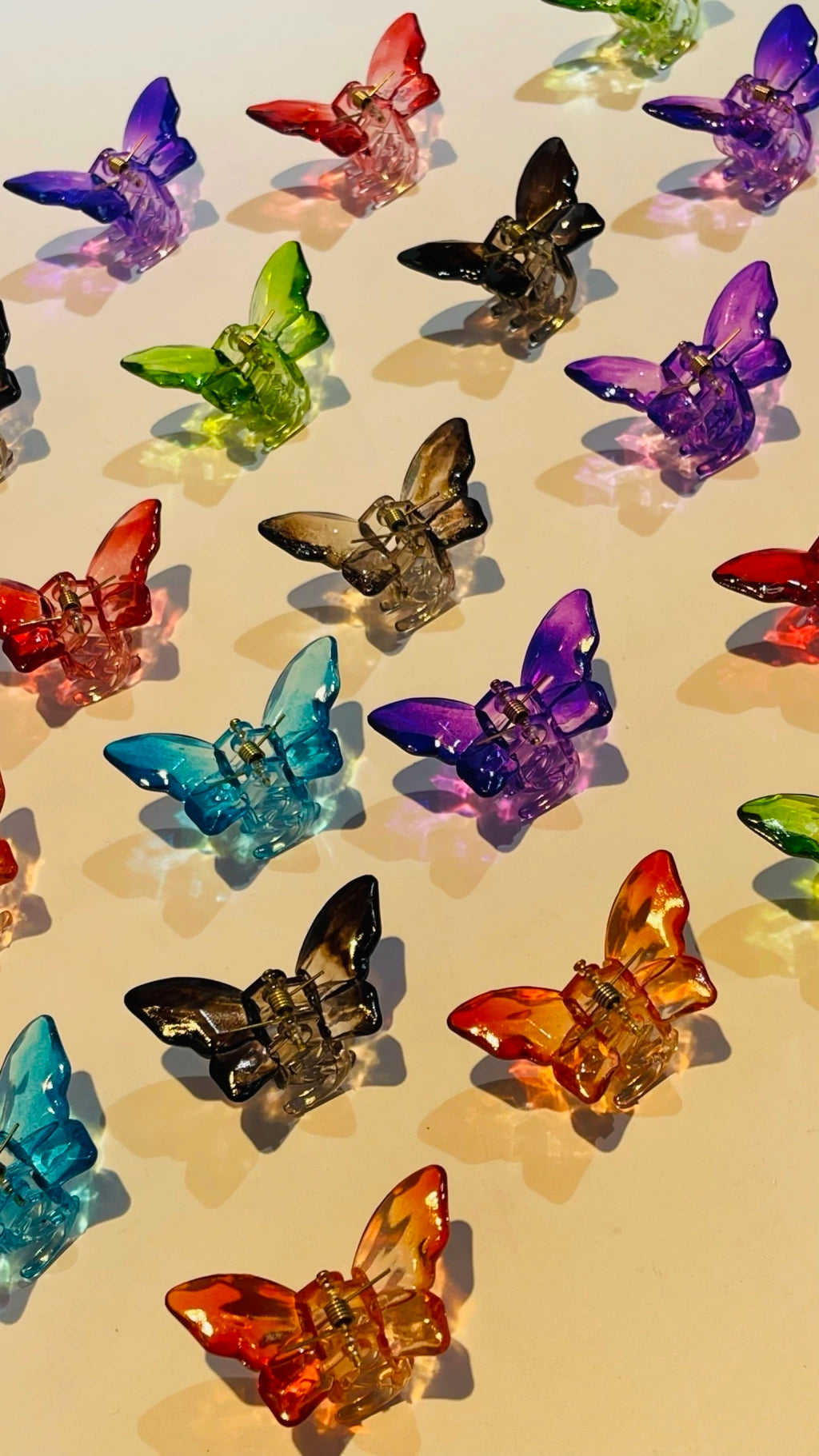 CAIMÁN MINI MARIPOSA TRASLÚCIDO X 12 UND (2)