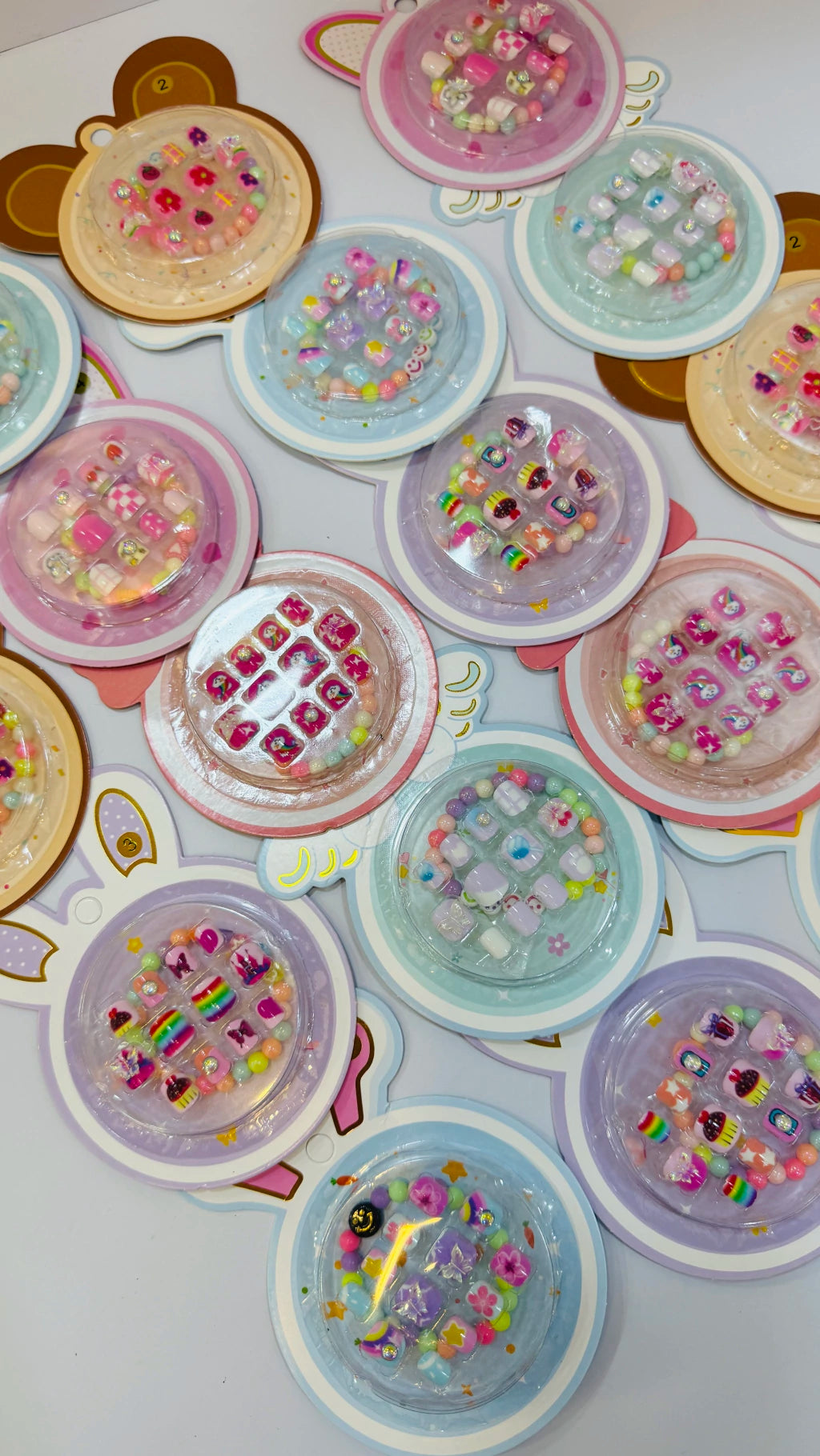 UÑAS POSTIZAS NIÑAS X 12 UND (6)