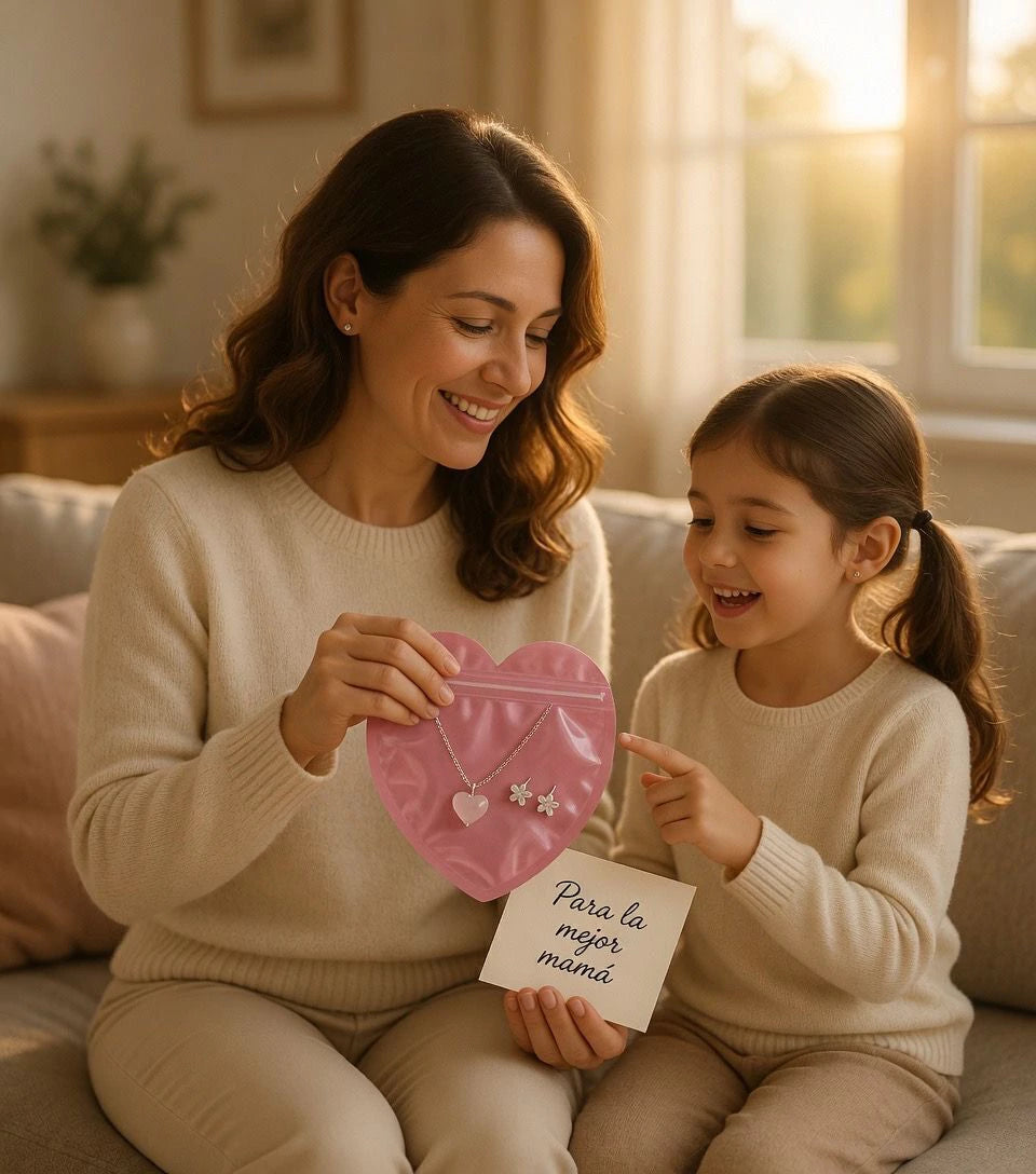 BOLSA EMPAQUE CORAZON ROSADO X 12 UND