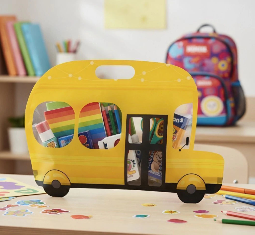 BOLSA DE EMPAQUE BUS ESCOLAR X 12 UNIDADES
